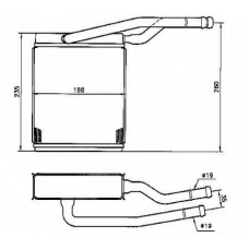 53206 NRF Теплообменник, отопление салона
