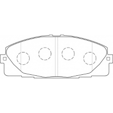 FD7495V NECTO Комплект тормозных колодок, дисковый тормоз