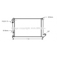 CNA2107 AVA Радиатор, охлаждение двигателя