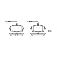 P10023.04 WOKING Комплект тормозных колодок, дисковый тормоз