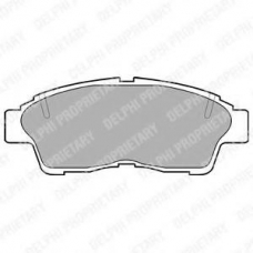 LP789 DELPHI Комплект тормозных колодок, дисковый тормоз