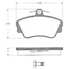 BLF592 QUINTON HAZELL Комплект тормозных колодок, дисковый тормоз
