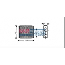 0690041 KUHLER SCHNEIDER Теплообменник, отопление салона