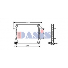 072230N AKS DASIS Конденсатор, кондиционер