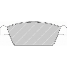 FDB1108 FERODO Комплект тормозных колодок, дисковый тормоз