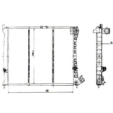 0100620 BEHR Radiator