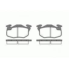 2192.10 ROADHOUSE Комплект тормозных колодок, дисковый тормоз