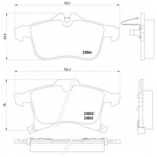 MDB2633 DON Комплект тормозных колодок, дисковый тормоз