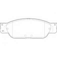 WBP23423A WAGNER LOCKHEED Комплект тормозных колодок, дисковый тормоз