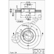 09.7011.14 BREMBO Тормозной диск