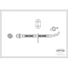 19032294 CORTECO Тормозной шланг