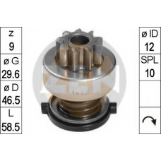 225638 ERA Привод с механизмом свободного хода, стартер