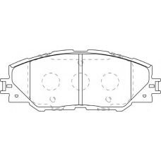 FD7380A NECTO Комплект тормозных колодок, дисковый тормоз