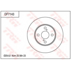 DF7143 TRW Тормозной диск