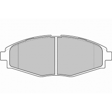 FD6818N NECTO Комплект тормозных колодок, дисковый тормоз