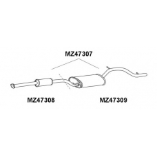 MZ47307 VENEPORTE Глушитель выхлопных газов конечный