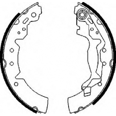 BS1017 QUINTON HAZELL Комплект тормозных колодок