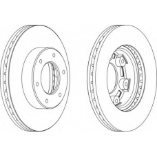 DDF991-1 FERODO Тормозной диск