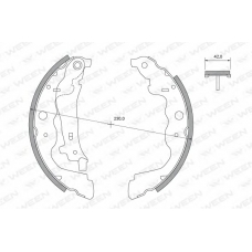 152-2502 WEEN Комплект тормозных колодок