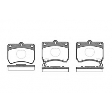 P3713.02 WOKING Комплект тормозных колодок, дисковый тормоз