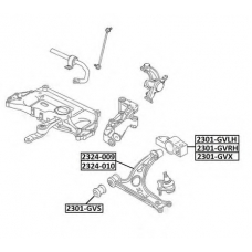 2324-009 ASVA Рычаг независимой подвески колеса, подвеска колеса