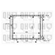 QER1883 QUINTON HAZELL Радиатор, охлаждение двигателя