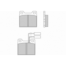 12-0224 E.T.F. Комплект тормозных колодок, дисковый тормоз