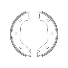 30392 SPIDAN Комплект тормозных колодок, стояночная тормозная с