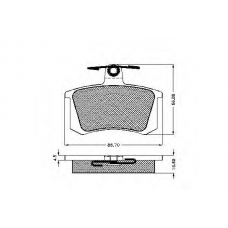 31810 SPIDAN Комплект тормозных колодок, дисковый тормоз