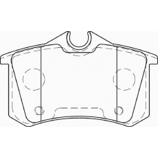 FD7326A NECTO Комплект тормозных колодок, дисковый тормоз