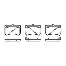 P3123.42 WOKING Комплект тормозных колодок, дисковый тормоз
