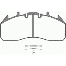 JCA 1257.00 REMSA Комплект тормозных колодок, дисковый тормоз