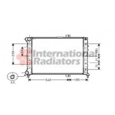 01002075 VAN WEZEL Радиатор, охлаждение двигателя