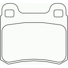 2068703 TEXTAR Комплект тормозных колодок, дисковый тормоз
