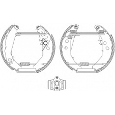 8DB 355 003-791 HELLA Комплект тормозных колодок