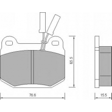 658381 ROULUNDS Комплект тормозных колодок, дисковый тормоз