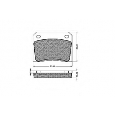 32586 SPIDAN Комплект тормозных колодок, дисковый тормоз
