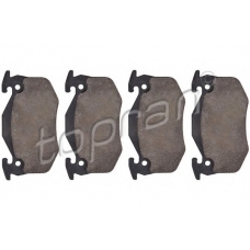 720 250 TOPRAN Комплект тормозных колодок, дисковый тормоз