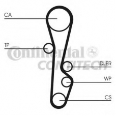CT535 CONTITECH Ремень ГРМ