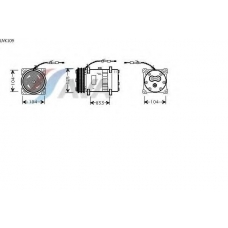 UVK109 AVA Компрессор, кондиционер