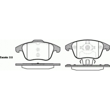 1249.00 REMSA Комплект тормозных колодок, дисковый тормоз