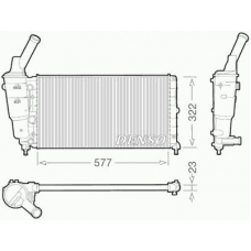 DRM13006 DENSO Радиатор, охлаждение двигателя
