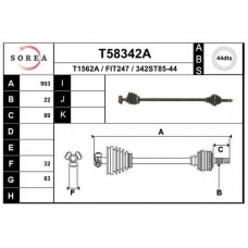 T58342A EAI Приводной вал