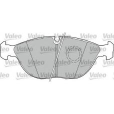 598712 VALEO Комплект тормозных колодок, дисковый тормоз