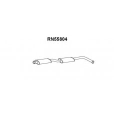 RN55804 VENEPORTE Средний глушитель выхлопных газов