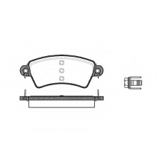0726.00 REMSA Комплект тормозных колодок, дисковый тормоз