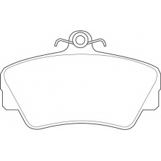 WBP21217A WAGNER LOCKHEED Комплект тормозных колодок, дисковый тормоз