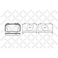 780 000B-SX STELLOX Комплект тормозных колодок, дисковый тормоз