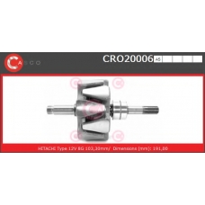 CRO20006AS CASCO Ротор, генератор