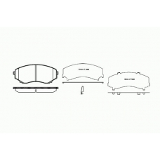 0397 22 KAWE Комплект тормозных колодок, дисковый тормоз